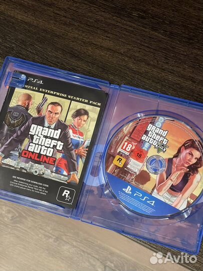 Диск GTA5 ps4 premium edition