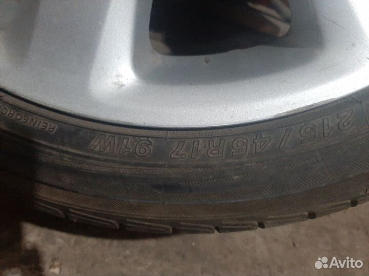 Резина на диске toyota