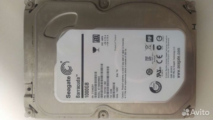 Жесткий диск 1 тб, sata, Seagate 3,5