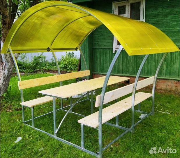 Беседка садовая с поликорбанатом привезем
