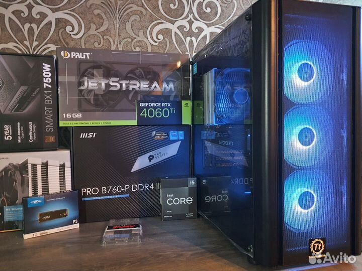 Игровой Пк MSI RTX 4060 Ti+Core i5 13490F/B760 MSI