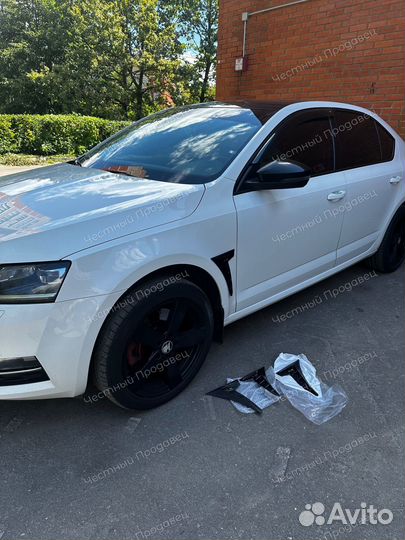 Жабры накладки на крыло Шкода Октавия А7