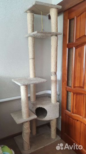 Игровой комплекс для кошек с домиком