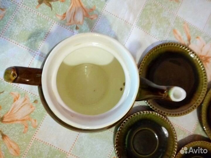 Кофейный керамический сервиз зик