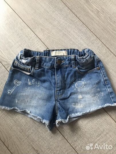 Джинсовые шорты Детские Zara 6-8 лет