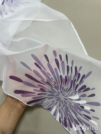 Штора Уголок в кухню 3 м с цветами