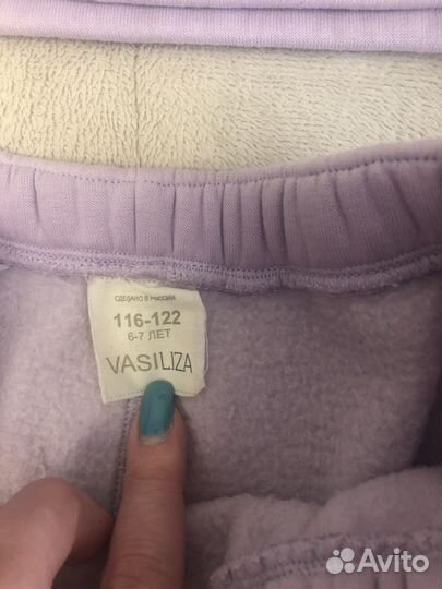 Костюм спортивный детский с начесом для девочки