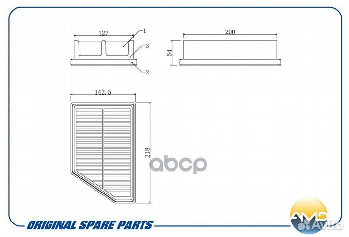 Фильтр воздушный AMD.FA92 AMD