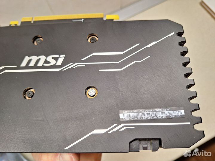 Видеокарта MSI gtx1660 super Ventus XS OC