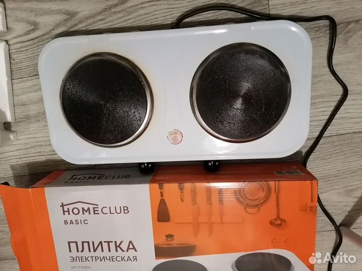 Плита электрическая 2 комфорки на гарантии