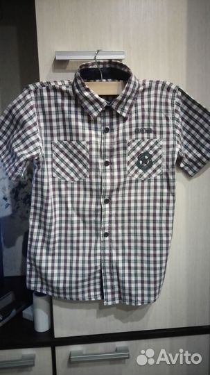Летняя рубашка для мальчика р.140