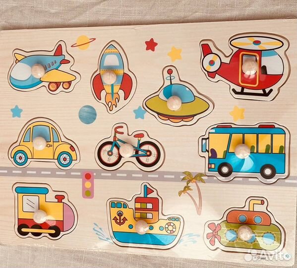 Развивающие деревянные игрушки