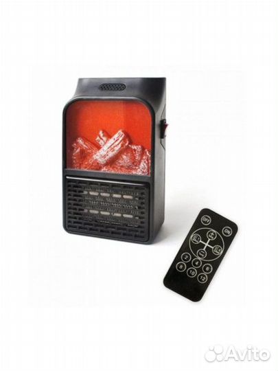 Сетевой обогреватель камин Flame Heater с пультом