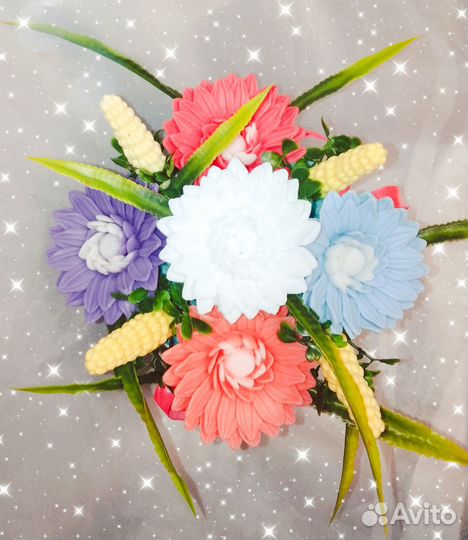 Букет из мыла ручной работы