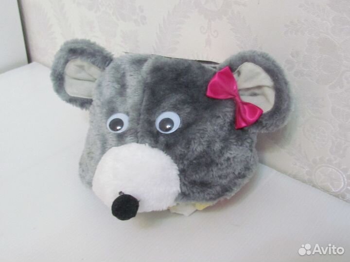 Новый Костюм шапка Мышка Мышонок Мышь Крыса