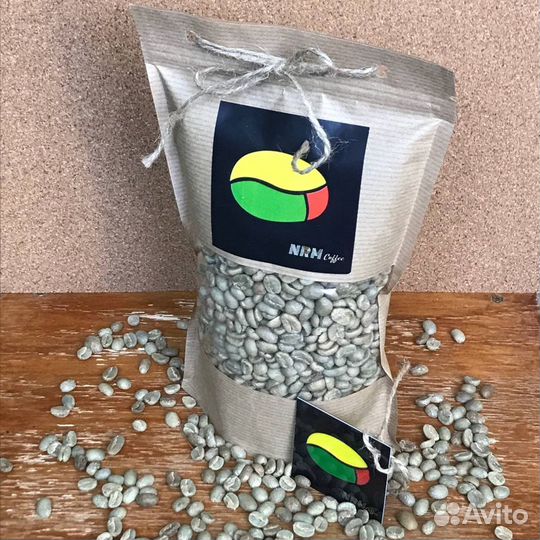 Зеленый кофе и жаренный Арабика