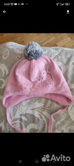 Комплект шапка и шарф для девочки зима