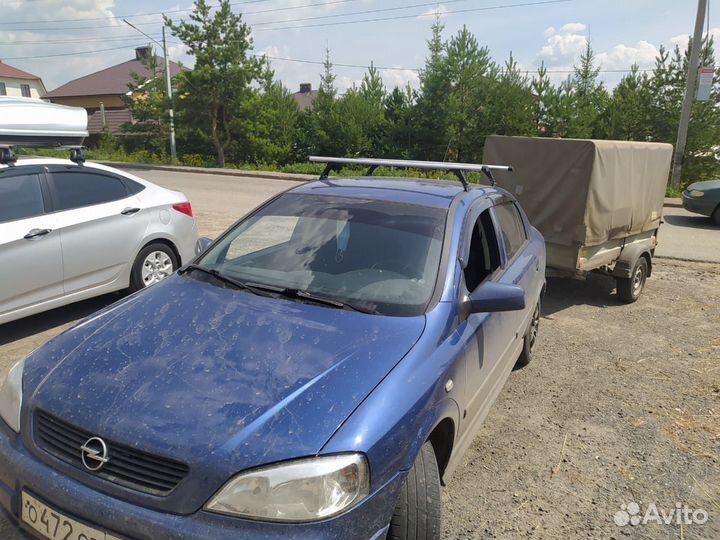 Багажник на крышу Opel Astra G аэро поперечины