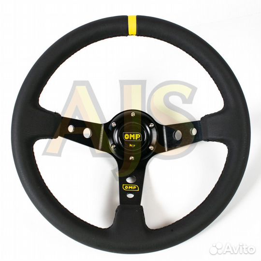 Руль OMP вынос кожа