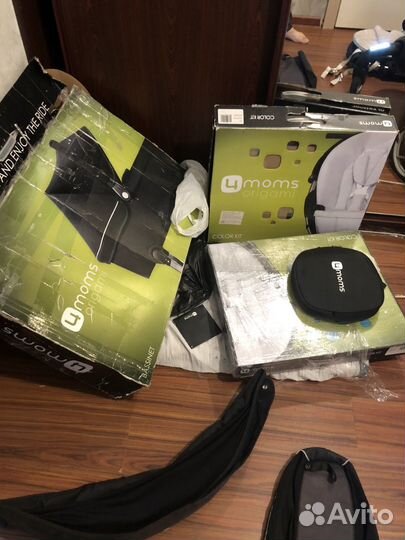 Коляска origami moms 2 в 1 с доп аксисуарами