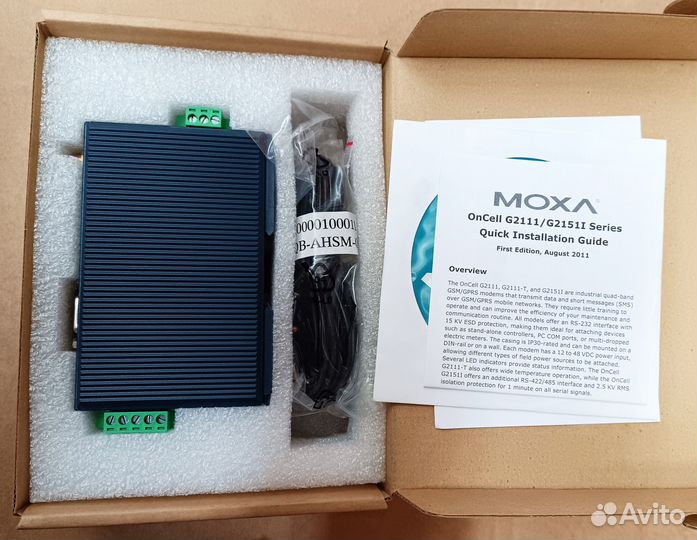 Модем промышленный moxa OnCell G2151I GSM/gprs