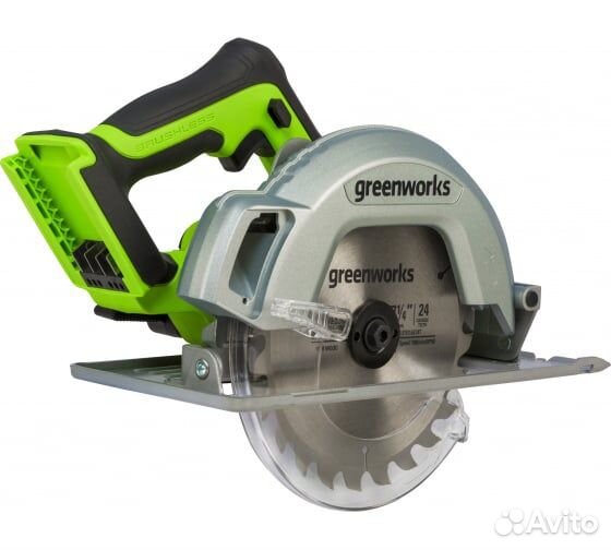 Аккумуляторная циркулярная пила GreenWorks GD24CS