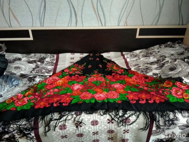 Платок шаль павлопосадский