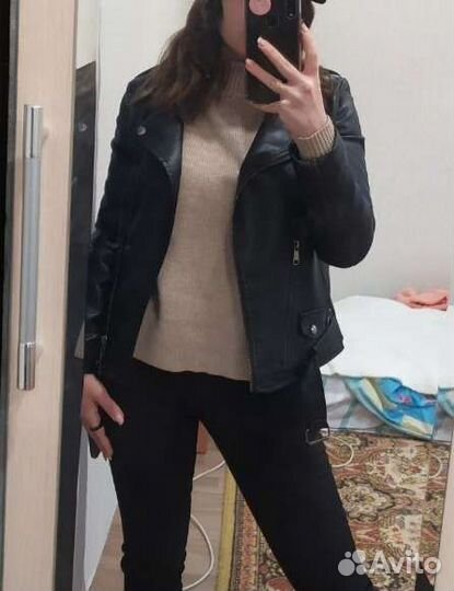 Куртка кожаная женская
