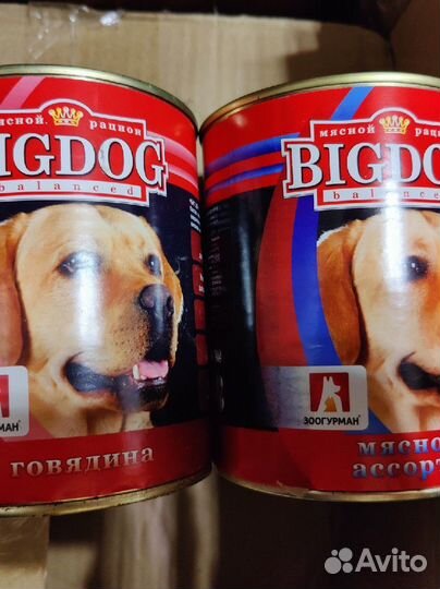 Влажный корм для собак Big Dog