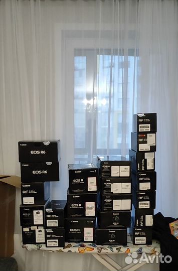 Коробки Canon R, R6, R6m2, 5dm4+обьективы