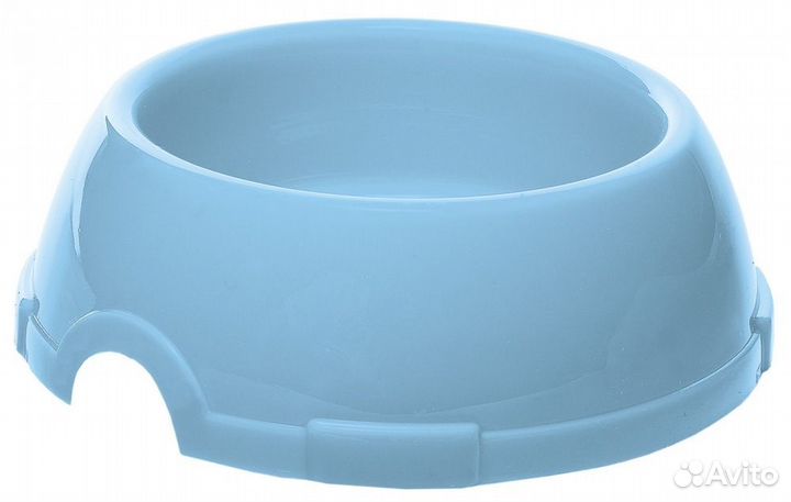 Миска голубая пластик 0,60л
