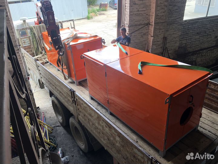 Котел на отработке мощность-70-1300кВт