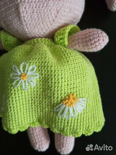 Зайка вязаный