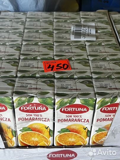 Польский сок 24шт упаковка