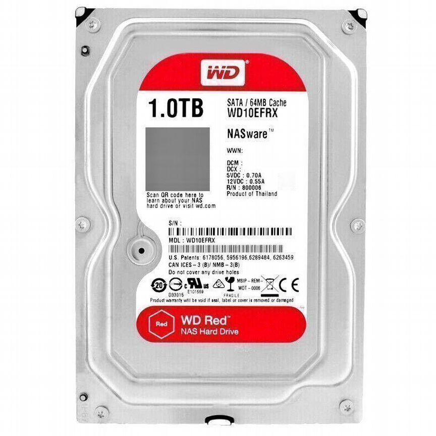 [WD10EFRX] Жесткий Диск Western Digital 1tb Sata3 Wd10efrx