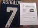 Автограф криштиану роналду на футболке купить в Санкт-Петербурге ...