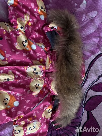Комбинезон зимний для девочки 86-92
