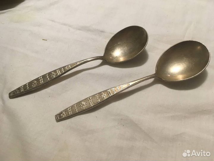 Десертные ложки мельхиор СССР