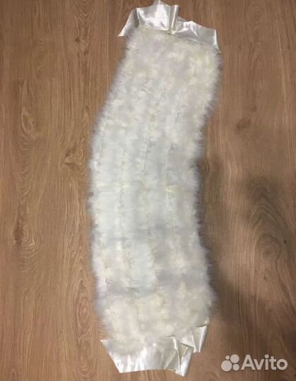 Свадебная накидка из лебяжьего пуха, цвет айвори