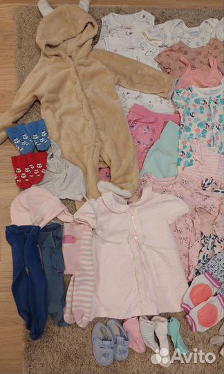 Вещи пакетом на девочку 68-80