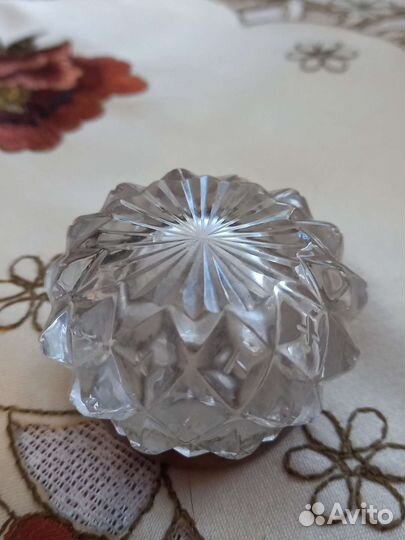 Солонка хрустальная