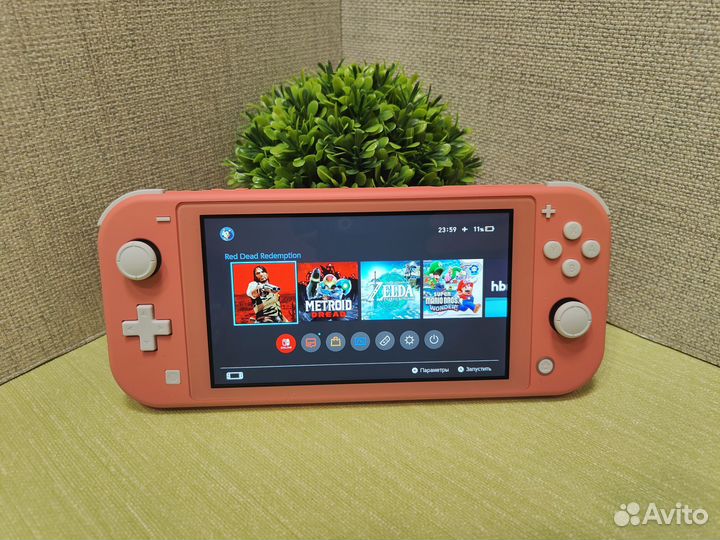 Прошитый Nintendo Switch lite (чип PicoFly) 96gb
