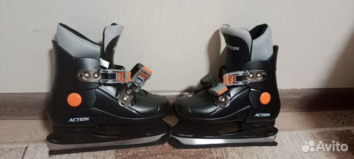 Детские коньки выдвижные 29-32 состояние нового