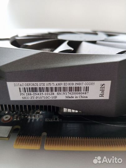 Видеокарта gtx 1070 ti 8gb