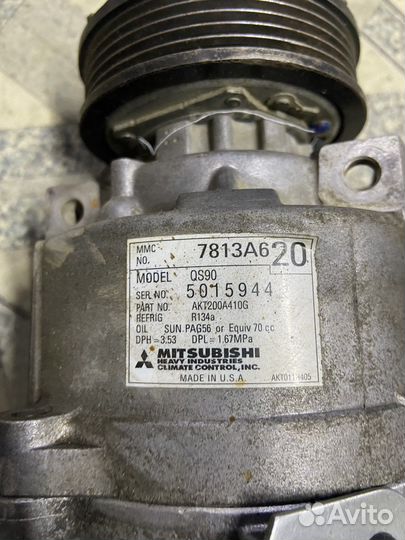 Компрессор кондиционера mitsubishi