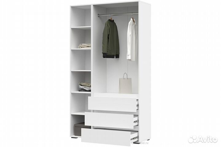 Хелен шк 06 Шкаф 3х ств. (Шагрень белый)