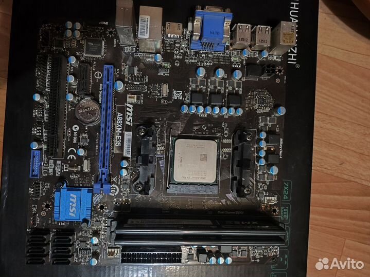Мать A88XM-E35+проц athlon x4 760k(без оперативки)