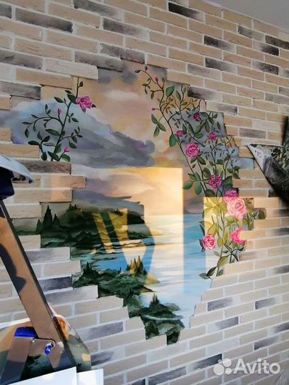 Оформление, роспись стен и декор