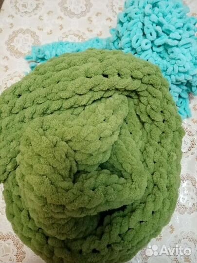 Шарф вязаный новый, пряжа Турция Подушки