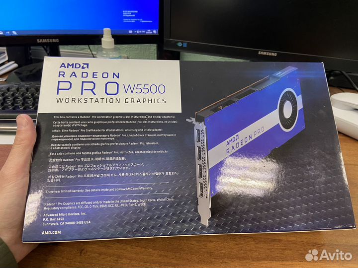 Видеокарта amd radeon pro w5500